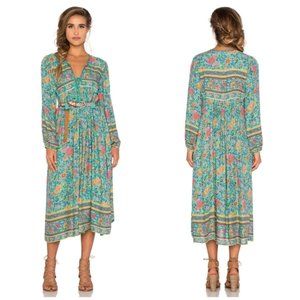 Long Sleeve Bohemian Floral Maxi Dress